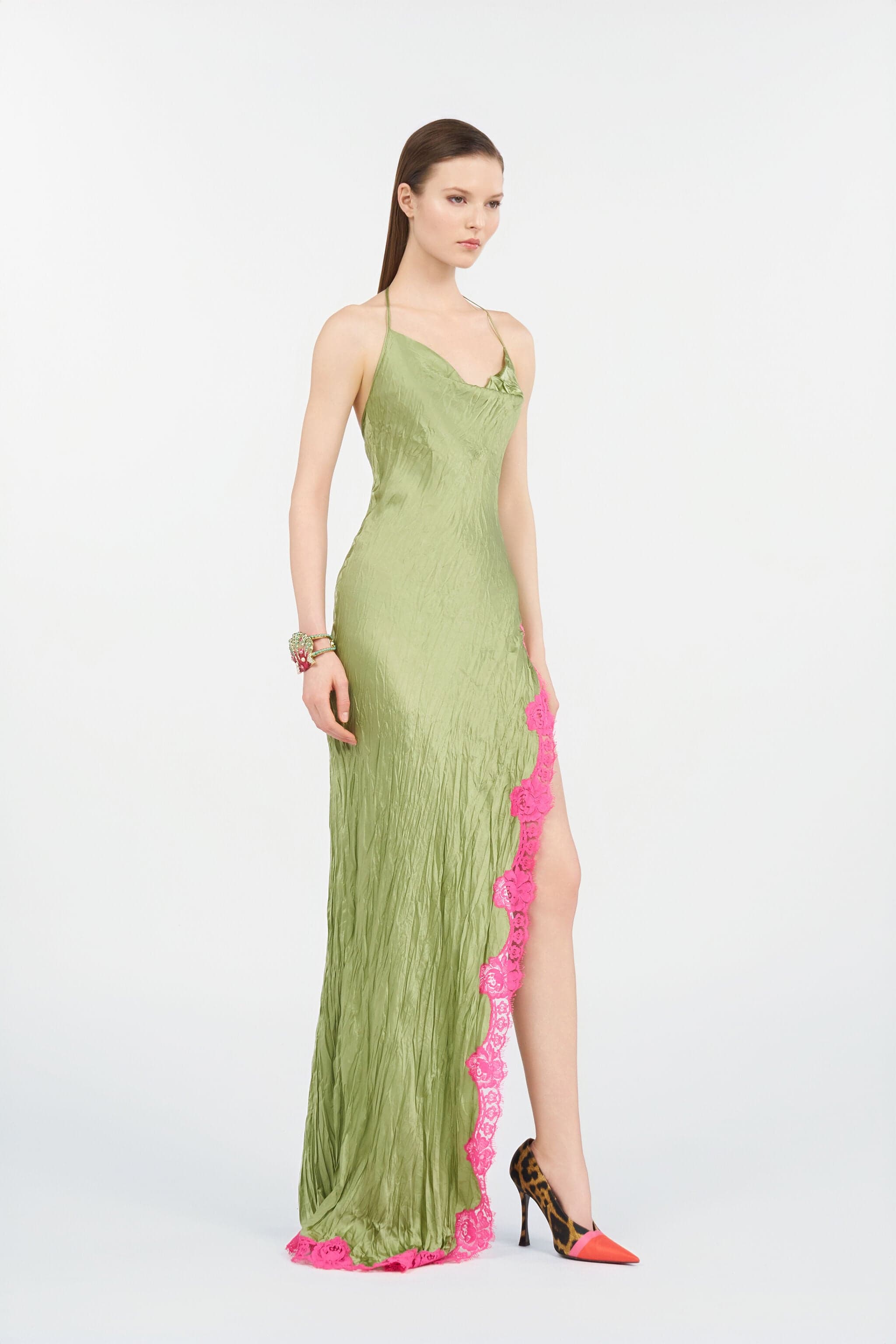 Green Silk Dress